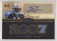 Rookie Autograph Materials - Paul Williams #/175