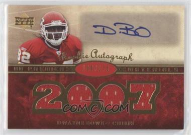 2007 UD Premier - [Base] - Gold #145 - Rookie Autograph Materials - Dwayne Bowe /175