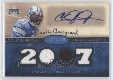 2007 UD Premier - [Base] #139 - Rookie Autograph Materials - Calvin Johnson /199