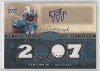 Rookie Autograph Materials - Ted Ginn Jr. [Noted] #/199