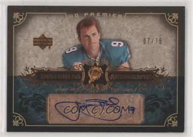 2007 UD Premier - Insignias Autographs - Bronze #IN-JB - John Beck /75