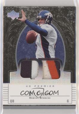 2007 UD Premier - Patches 2 - Holofoil #PP2-JC - Jay Cutler /25 [Noted]