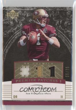 2007 UD Premier - Patches 3 - Gold #PP3-AS - Alex Smith /75