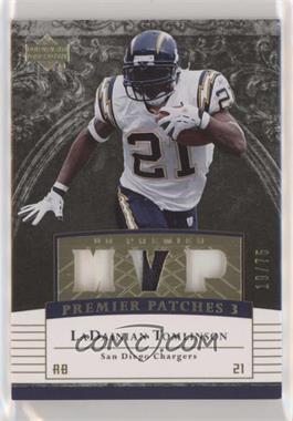 2007 UD Premier - Patches 3 - Gold #PP3-LT - LaDainian Tomlinson /75