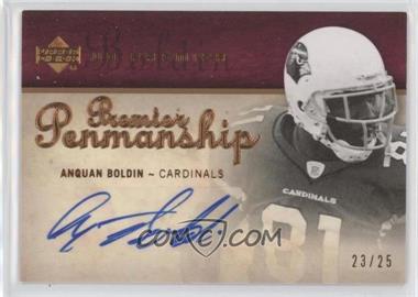 2007 UD Premier - Penmanship - Bronze #PP-AN - Anquan Boldin /25