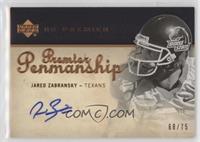 Jared Zabransky #/75