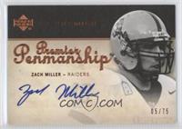 Zach Miller #/75