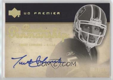 2007 UD Premier - Penmanship - Hologold #PP-TE - Trent Edwards /50