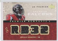 Jerious Norwood [Noted] #/1