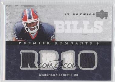 2007 UD Premier - Premier Remnants Quad #PR4-ML - Marshawn Lynch /99