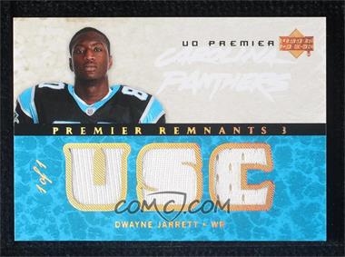 2007 UD Premier - Premier Remnants Triple - Hologold #PR3-DJ - Dwayne Jarrett /1