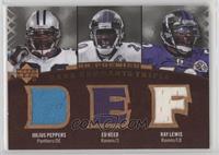 Julius Peppers, Ed Reed, Ray Lewis #/10