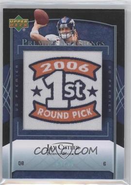 2007 UD Premier - Stitchings - Alternate Logos Platinum #PS-45 - Jay Cutler /50