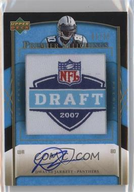 2007 UD Premier - Stitchings - Autographs #PS-12 - Dwayne Jarrett /25