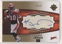 Ultimate Rookie Signatures - Kenny Irons #/25