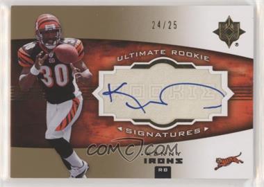 2007 Ultimate Collection - [Base] - Gold #121 - Ultimate Rookie Signatures - Kenny Irons /25