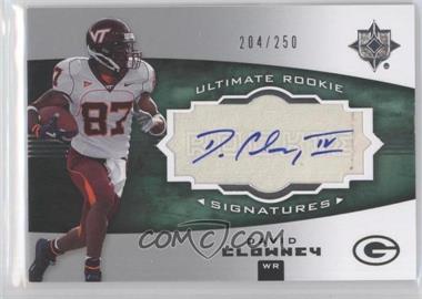 2007 Ultimate Collection - [Base] #138 - Ultimate Rookie Signatures - David Clowney /250