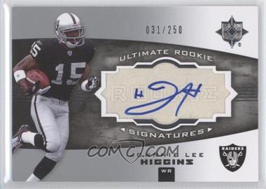 2007 Ultimate Collection - [Base] #144 - Ultimate Rookie Signatures - Johnnie Lee Higgins /250