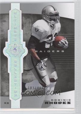2007 Ultimate Collection - [Base] #72 - Dominic Rhodes /400