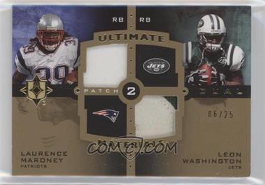 2007 Ultimate Collection - Ultimate Dual Materials - Gold Patch #UDM-30 - Laurence Maroney, Leon Washington /25