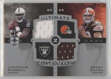2007 Ultimate Collection - Ultimate Dual Materials #UDM-37 - JaMarcus Russell, Brady Quinn /75