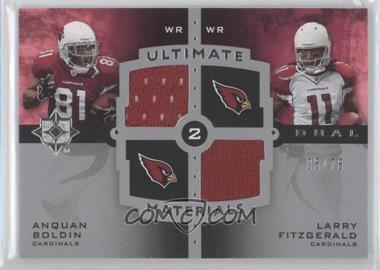 2007 Ultimate Collection - Ultimate Dual Materials #UDM-40 - Anquan Boldin, Larry Fitzgerald /75