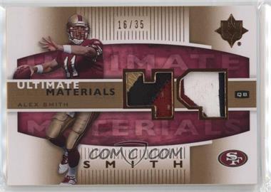 2007 Ultimate Collection - Ultimate Materials - Bronze Patch #UM-AS - Alex Smith /35