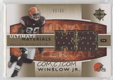 2007 Ultimate Collection - Ultimate Materials - Gold #UM-KW - Kellen Winslow Jr. /99