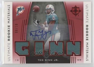 2007 Ultimate Collection - Ultimate Rookie Materials - Red Signatures #URM-TG - Ted Ginn Jr. /10 [Noted]
