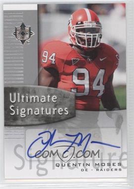 2007 Ultimate Collection - Ultimate Signatures #US-QM - Quentin Moses