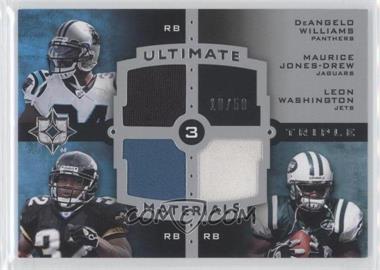 2007 Ultimate Collection - Ultimate Triple Materials #UTM-29 - DeAngelo Williams, Maurice Jones-Drew, Leon Washington /50