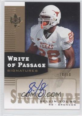 2007 Ultimate Collection - Write of Passage - Gold #WP-SY - Selvin Young /50