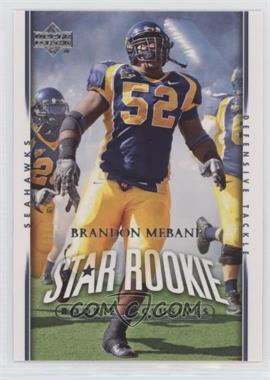 2007 Upper Deck - [Base] - Rookie Exclusives #264 - Star Rookie - Brandon Mebane