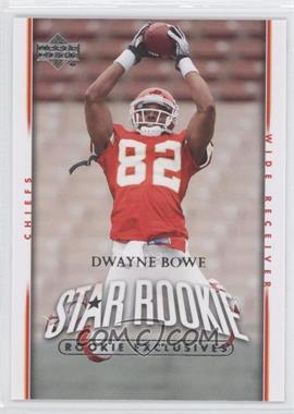 2007 Upper Deck - [Base] - Rookie Exclusives #285 - Star Rookie - Dwayne Bowe