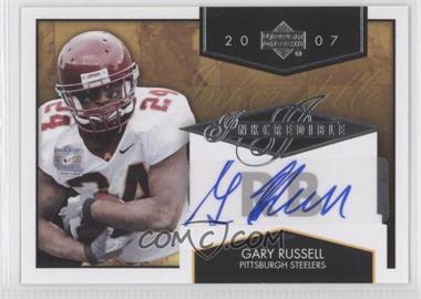 2007 Upper Deck - Inkcredible #INK-GR - Gary Russell