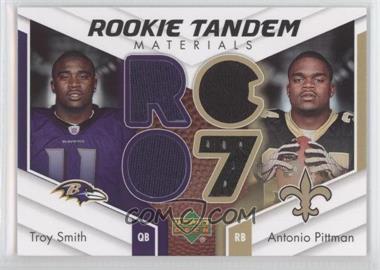 2007 Upper Deck - Rookie Tandem Materials #RTM-SP - Troy Smith, Antonio Pittman