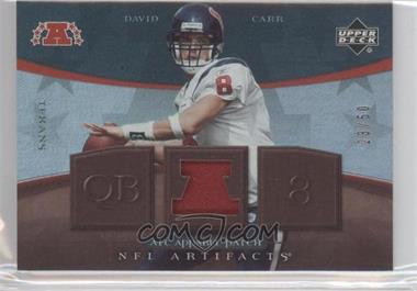 2007 Upper Deck Artifacts - AFC Apparel - Patch #AFC-DC - David Carr /50