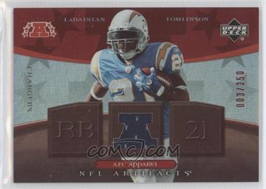 2007 Upper Deck Artifacts - AFC Apparel - Red #AFC-LT - LaDainian Tomlinson /250