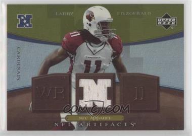 2007 Upper Deck Artifacts - NFC Apparel - Green #NFC-LF - Larry Fitzgerald