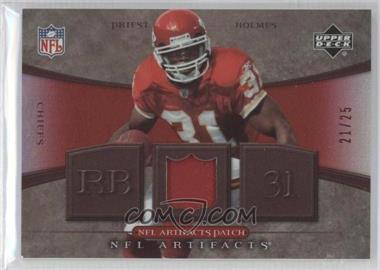 2007 Upper Deck Artifacts - NFL Artifacts - Red Patch #NFL-PH - Priest Holmes /25