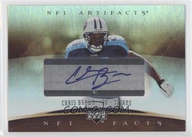 2007 Upper Deck Artifacts - NFL Facts - Silver Sticker Autographs #NF-CB - Chris Brown