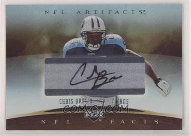 2007 Upper Deck Artifacts - NFL Facts - Silver Sticker Autographs #NF-CB - Chris Brown