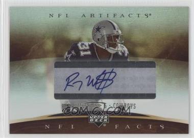 2007 Upper Deck Artifacts - NFL Facts - Silver Sticker Autographs #NF-WI - Roy Williams
