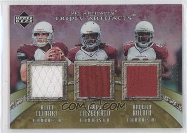 2007 Upper Deck Artifacts - Triple Artifacts #TA-LFB - Matt Leinart, Larry Fitzgerald, Anquan Boldin /75