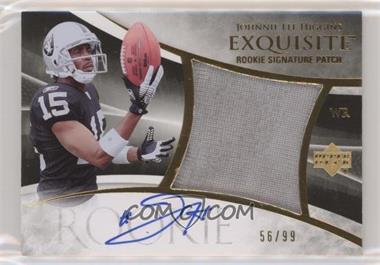 2007 Upper Deck Exquisite Collection - [Base] - Parallel 1 #110 - Rookie Signature Patch - Johnnie Lee Higgins /99