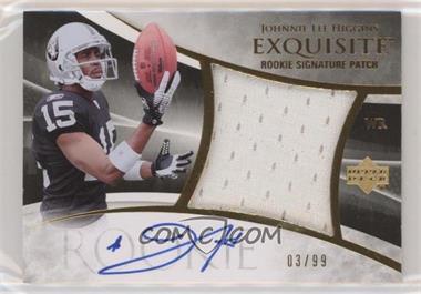 2007 Upper Deck Exquisite Collection - [Base] - Parallel 1 #110 - Rookie Signature Patch - Johnnie Lee Higgins /99