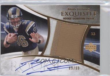 2007 Upper Deck Exquisite Collection - [Base] - Parallel 1 #116 - Rookie Signature Patch - Brian Leonard /99