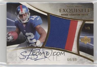 2007 Upper Deck Exquisite Collection - [Base] - Parallel 1 #121 - Rookie Signature Patch - Steve Smith /99 [Noted]
