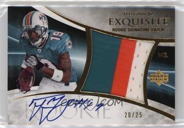 2007 Upper Deck Exquisite Collection - [Base] - Parallel 1 #127 - Rookie Signature Patch - Ted Ginn Jr. /25