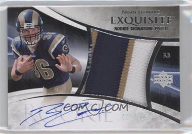 2007 Upper Deck Exquisite Collection - [Base] #116 - Rookie Signature Patch - Brian Leonard /225